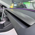 Real Carbon Fiber Replacement Dashboard Cover for Model 3 Highland / Model Y Juniper / Model YL