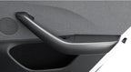 Real Dry Carbon Fiber Door Armrest Cover Overlays for Model 3 Highland