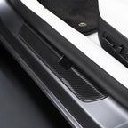 Real Dry Carbon Fiber Door Sill Strip Cover for Model 3 / Y