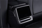 Real Dry Carbon Fiber Rear Screen Trim Frame Overlay for Model 3 Highland