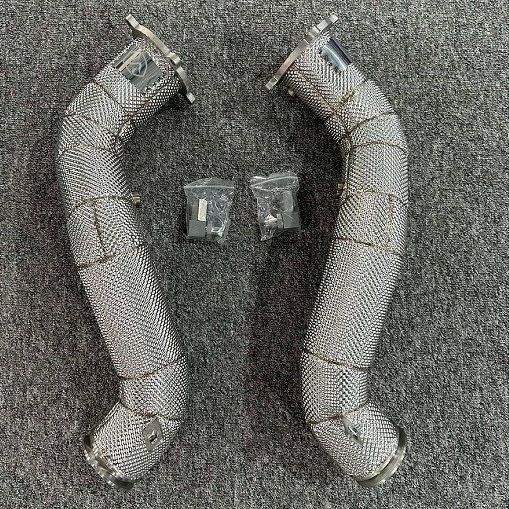 Catless Hi Flow Heat Shield Downpipes For McLaren 720s 4.0T