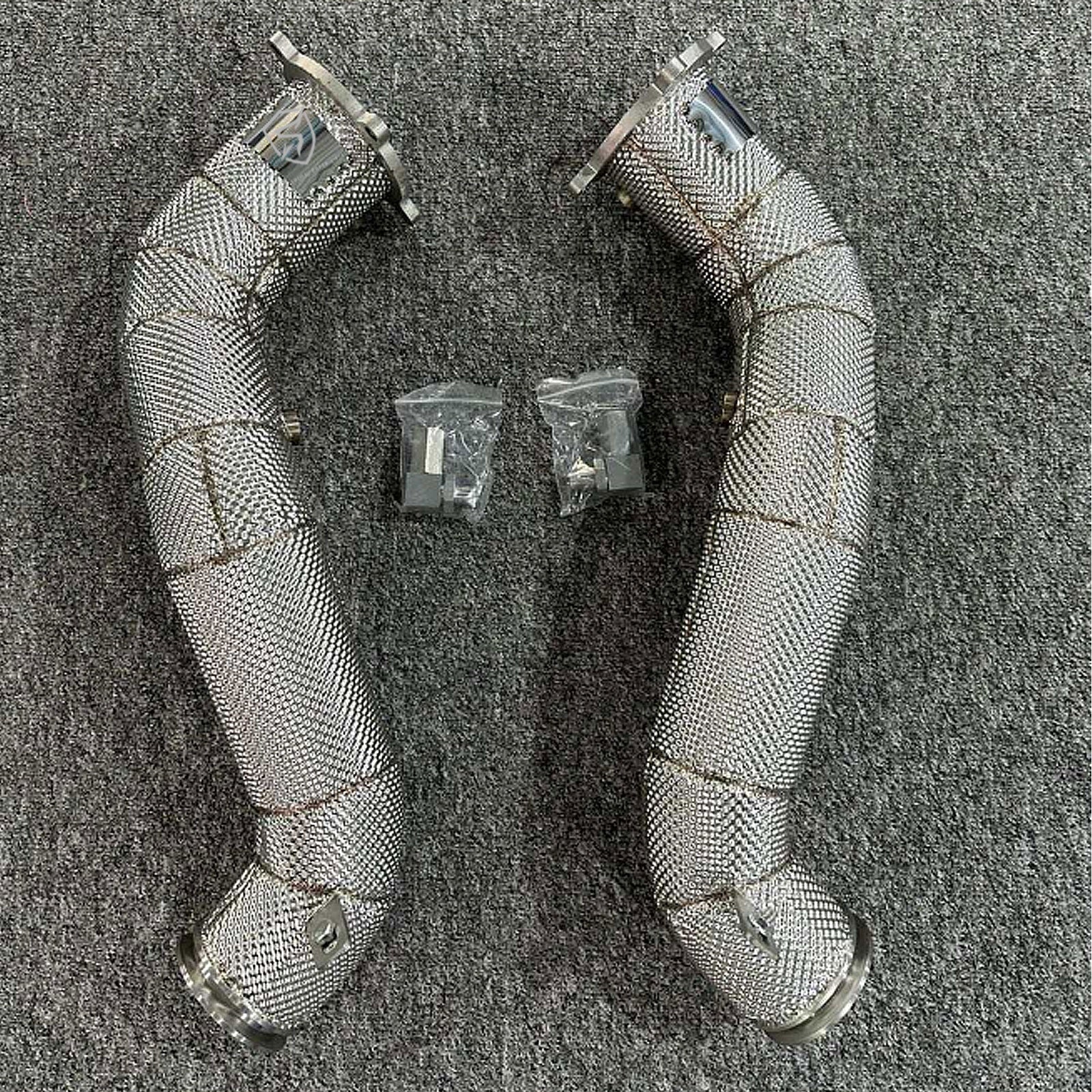 Catless Hi Flow Heat Shield Downpipes For McLaren 720s 4.0T