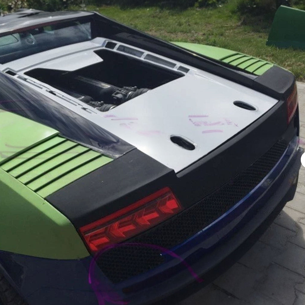 STRATEC Carbon Fiber Rear Glass Lid Frame Panel for Lamborghini Gallardo LP550 LP560 LP570
