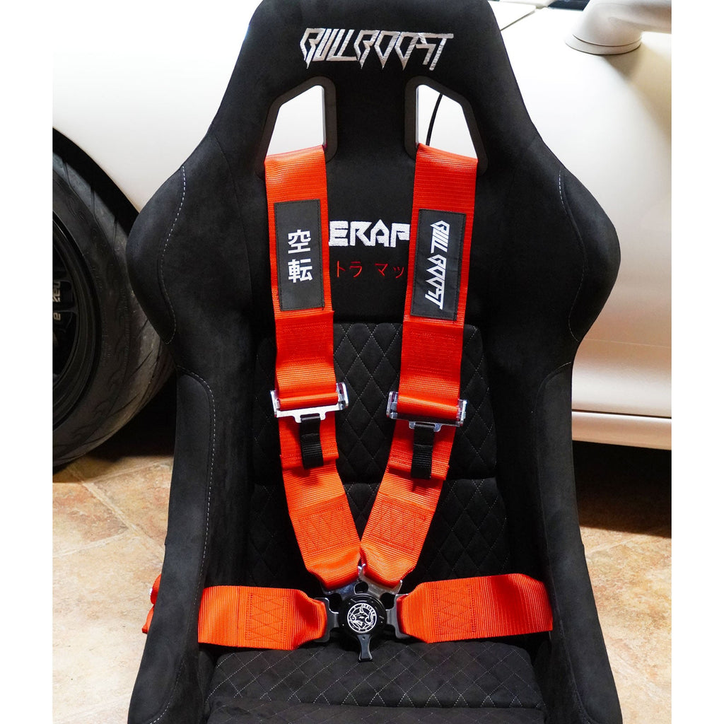 Bull Boost Universal 4 Point Camlock Quick Release Racing Seat Belt Harness
