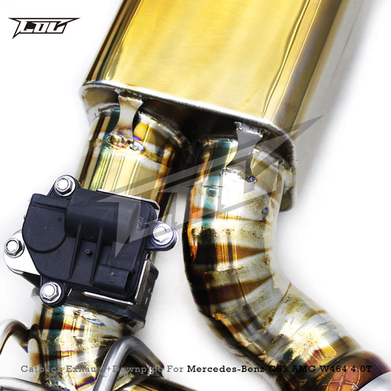 Titanium Catback Exhaust System Downpipes for Mercedes Benz G500 G550 W463