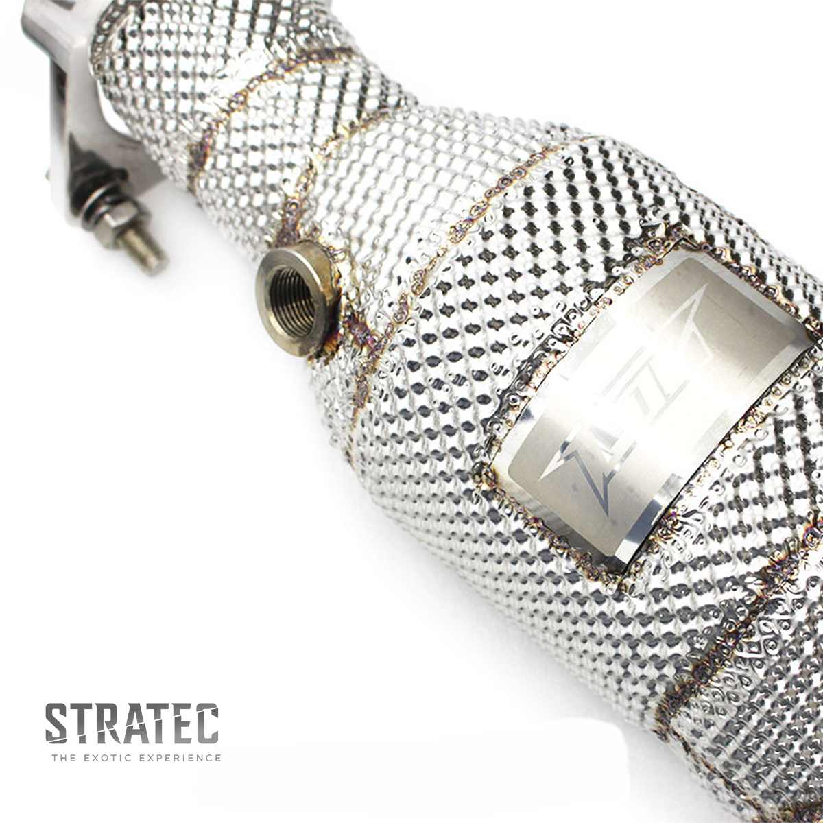 High‑Flow Catted Stainless Steel Downpipe for Jaguar F‑TYPE 3.0T