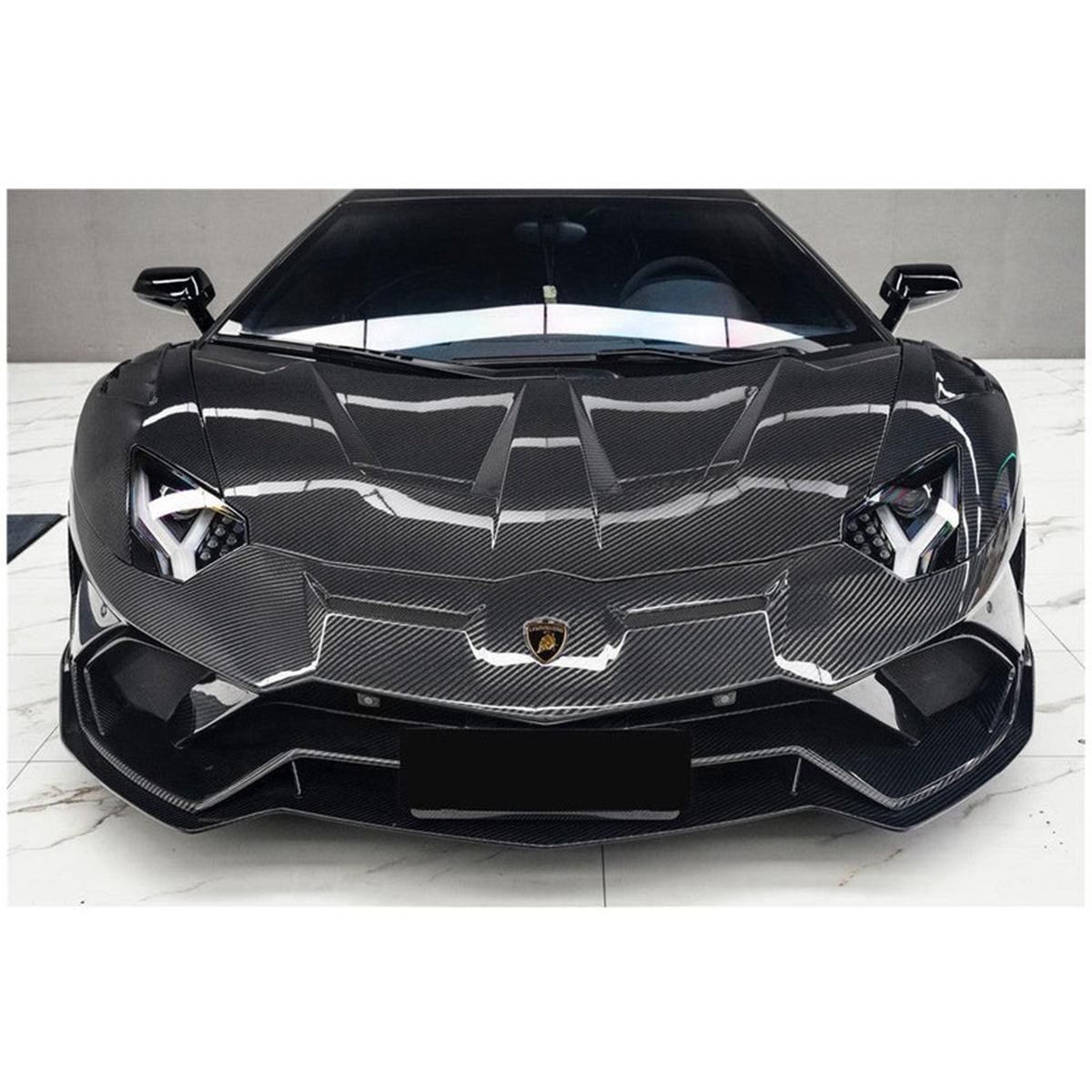 SVJ Style Full Carbon Fiber Aero Body Kit for Lamborghini Aventador LP700 LP740 LP750 Coupe