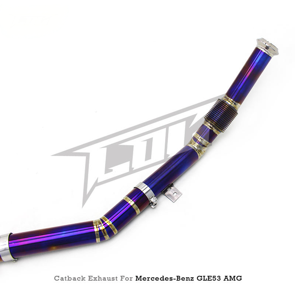 Titanium Catback Exhaust System for Mercedes Benz GLE53 AMG W167 3.0T