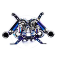 Titanium Performance Catback Exhaust System for Lamborghini Aventador S Roadster 6.5L V12