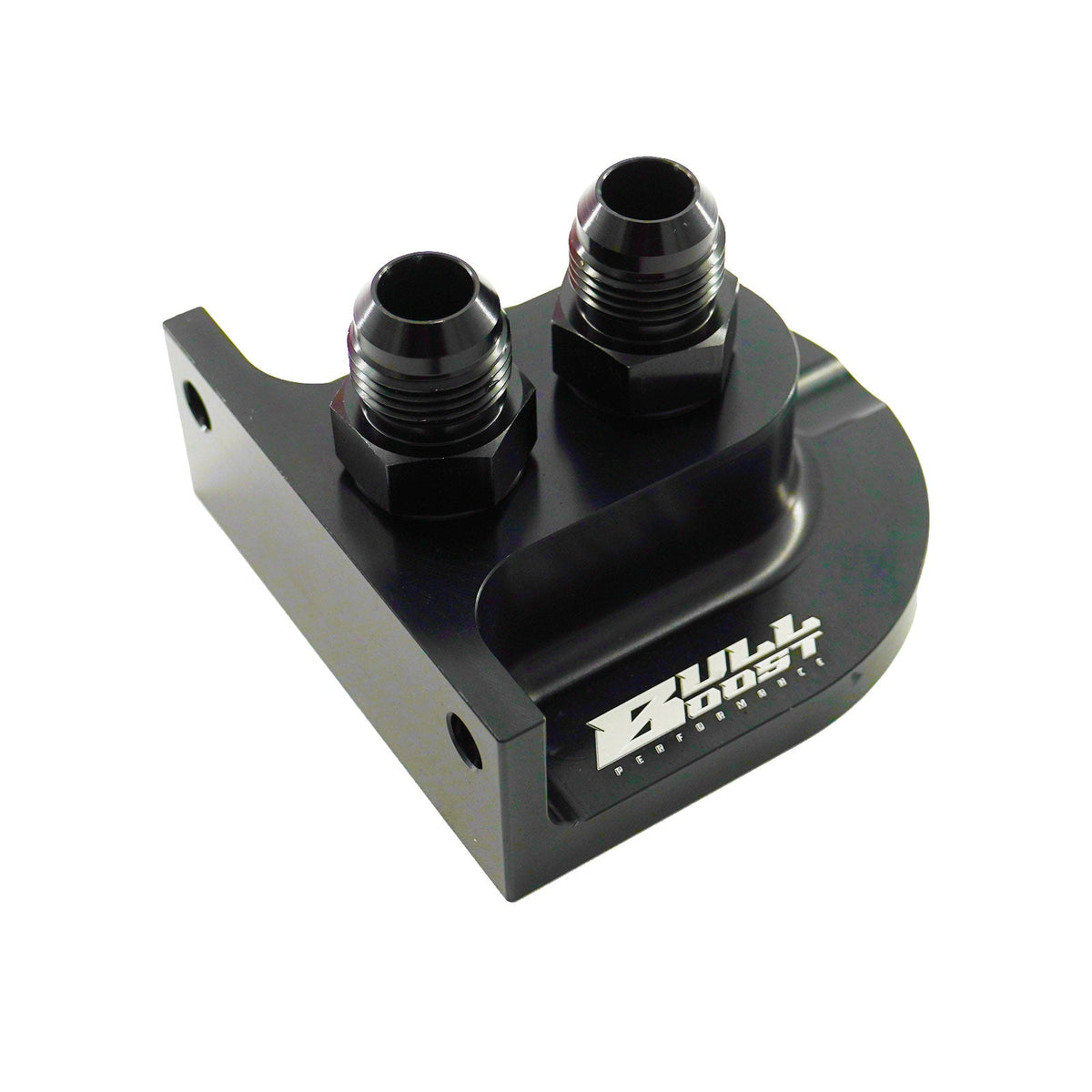Billet Remote Oil Filter Relocation Mounting Bracket -10 AN with Pressure Port