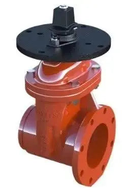 Resilient Wedge Non Rising Stem Gate Valve Grooved X Grooved Durable Design