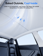 Glass Roof Sunshade for Tesla Model Y | TESERY