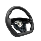 TESERY Touch Horn Round Steering Wheel Replacement for Tesla Model S / X 2021-2023
