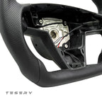 TESERY Touch Horn Round Steering Wheel Replacement for Tesla Model S / X 2021-2023