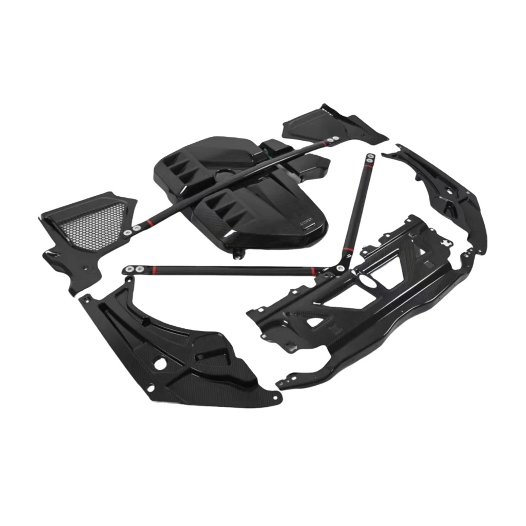Dry Carbon Fiber Full Engine Bay Cover Kit for BMW G80 M3 G82 M4