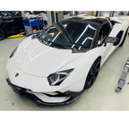 OEM Style Dry Carbon Fiber Front Lip and Rear Diffuser for Lamborghini Aventador LP740
