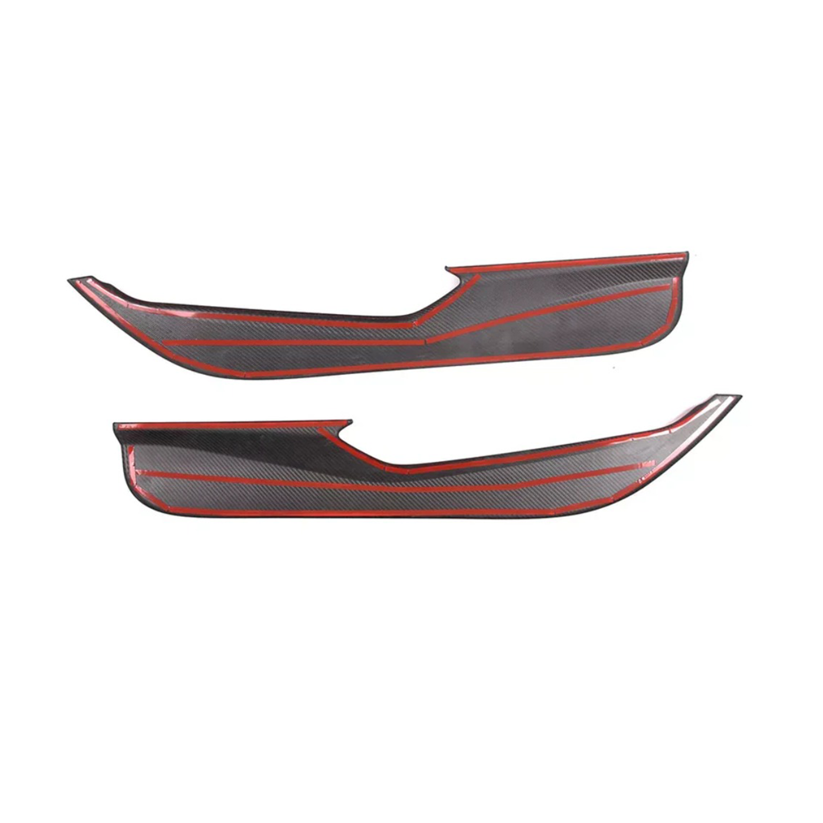 Dry Carbon Fiber Door Anti‑Kick Panel Cover V2 for Chevrolet Corvette C8
