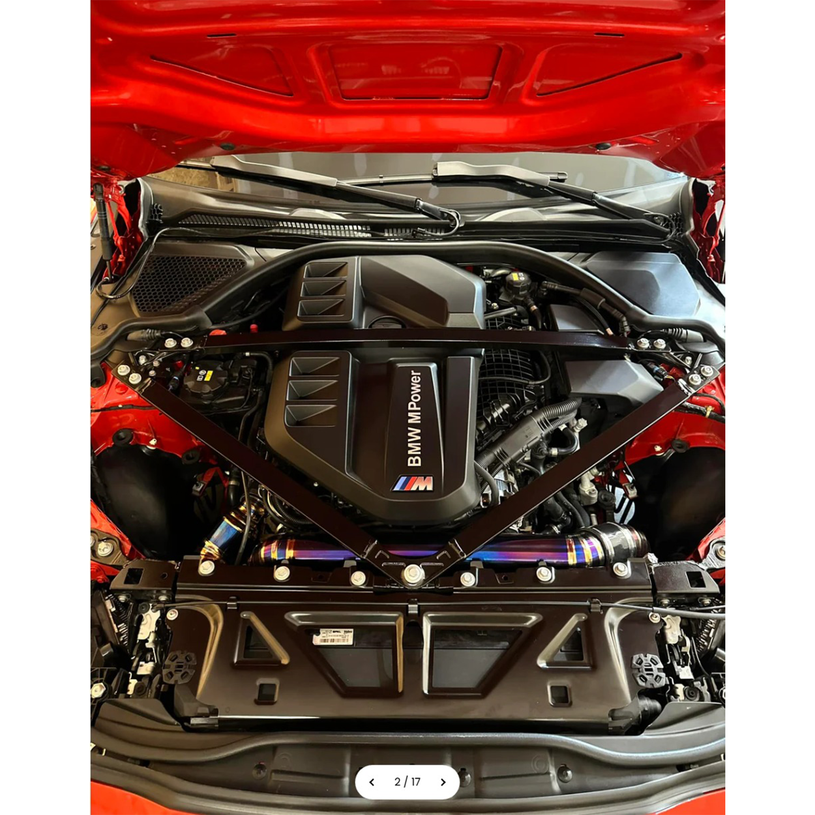 S58 High-Flow Front Mount Air Intake System for BMW G87 M2 G80 M3 G82 M4