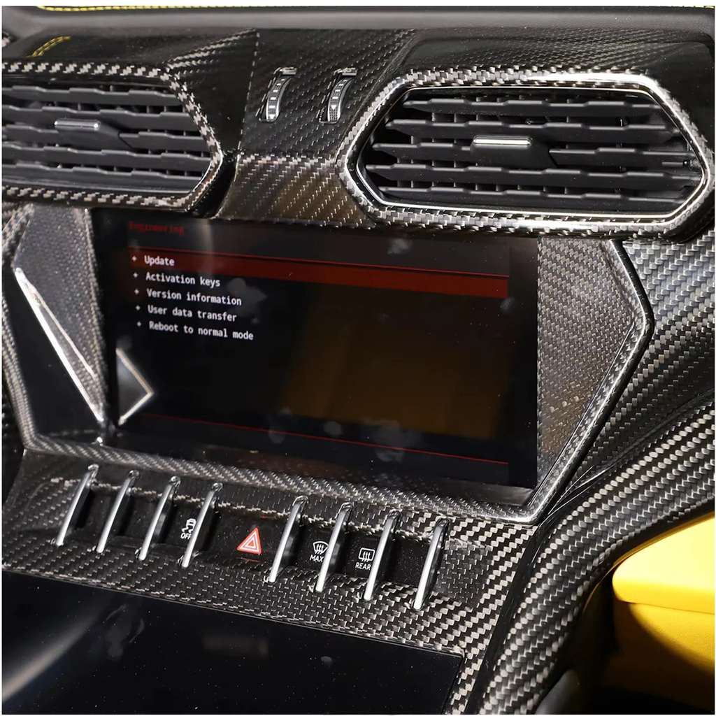 Dry Carbon Fiber Interior Center Screen Trim Cover for Lamborghini Urus