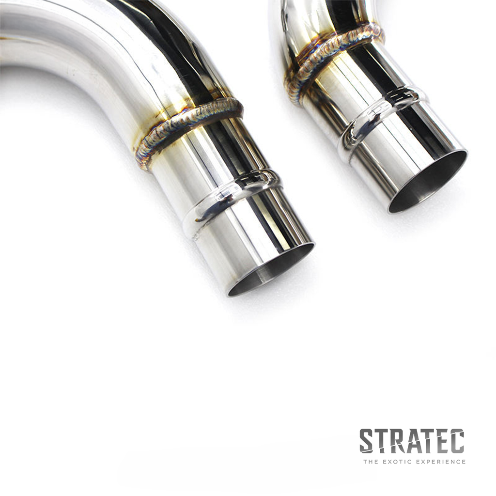 High‑Flow Catted Stainless Steel Downpipe for Jaguar F‑TYPE 3.0T