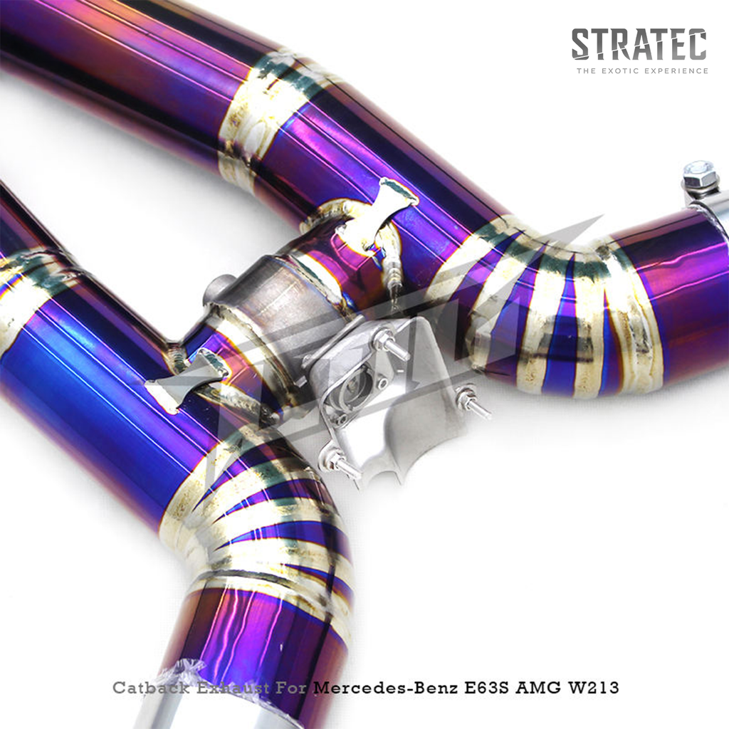 Titanium Valved Catback Exhaust System for Mercedes Benz E63 E63S AMG W213 4.0TT