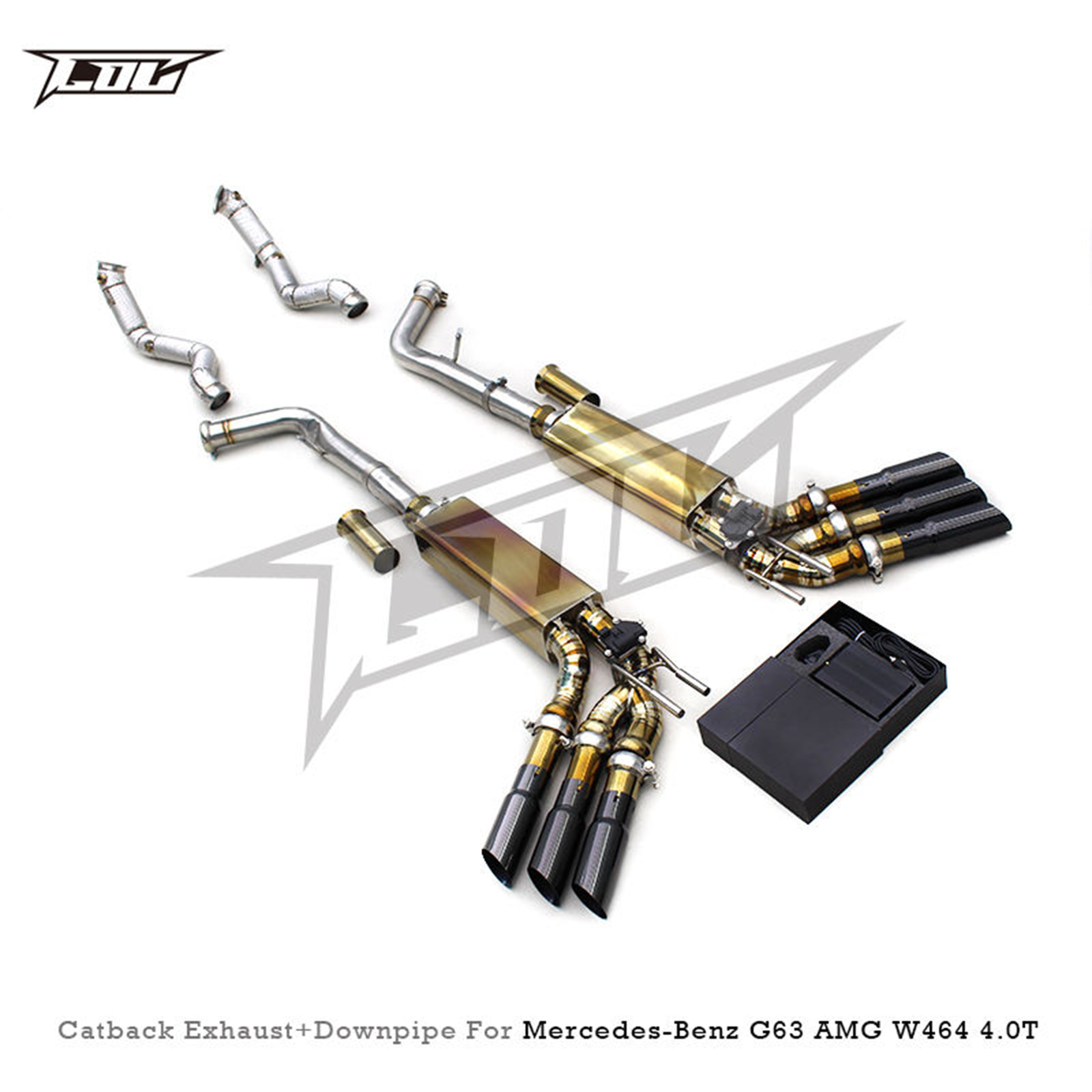 Titanium Catback Exhaust System Downpipes for Mercedes Benz G500 G550 W463