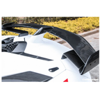 SVJ Style Dry Carbon Fiber Rear Wing Engine Hood Lid for Lamborghini Aventador LP700 LP720 LP740 LP750 Coupe
