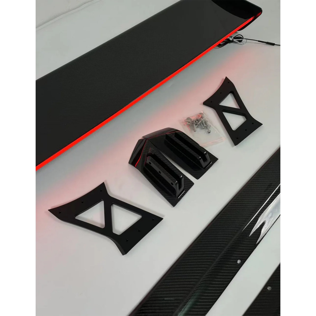 Prepreg Carbon Fiber Wing w/ LED for BMW G80 M3 G82 M4 G87 M2