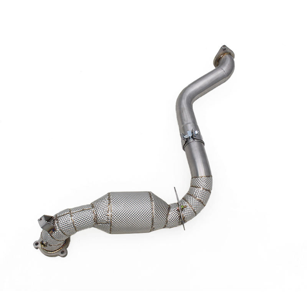 High Flow Catted Stainless Steel Downpipe for Mercedes‑Benz A35 A35S AMG W177 2.0T