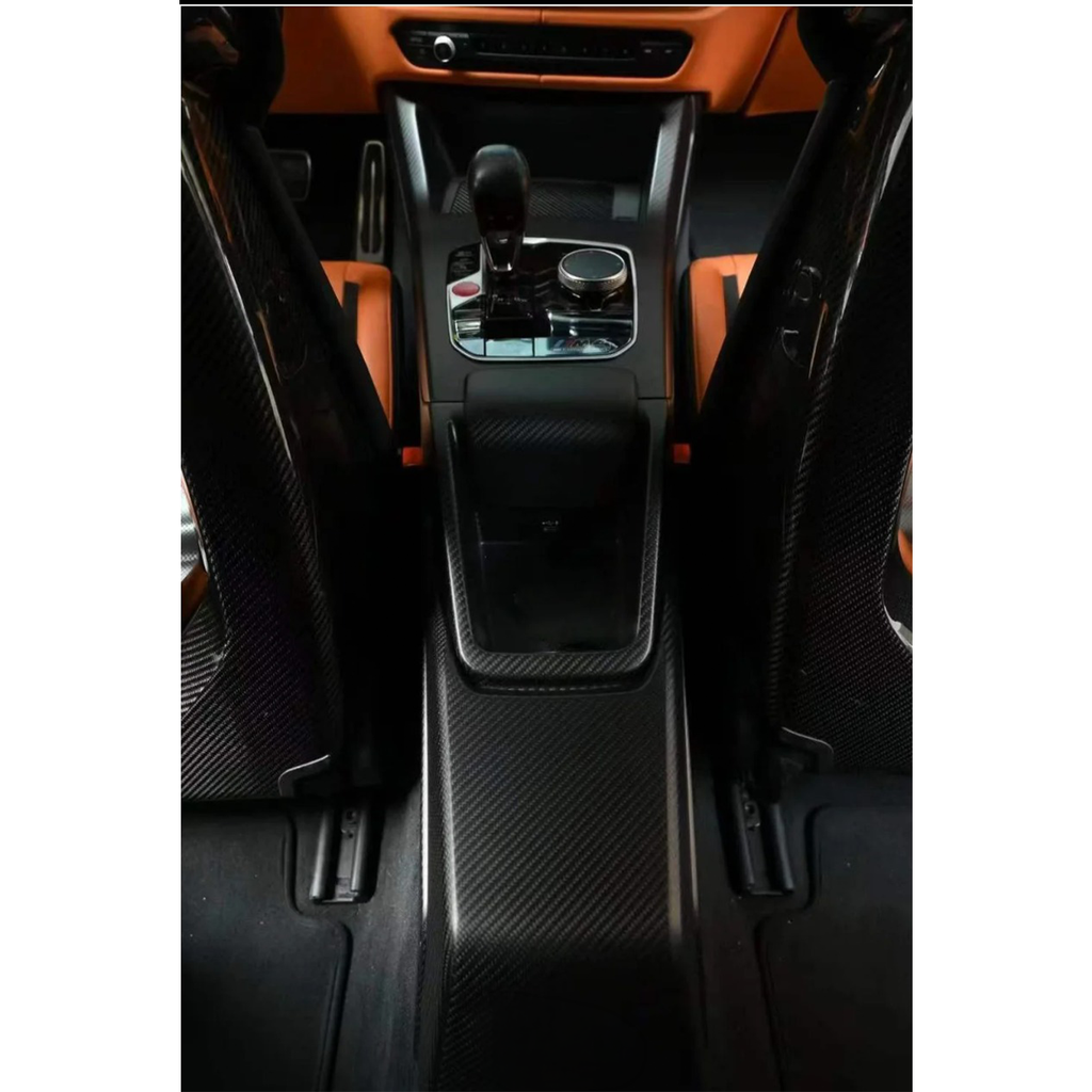 Carbon Fiber CSL Style Center Console Control Panel for BMW G87 M2 G80 M3 G82 M