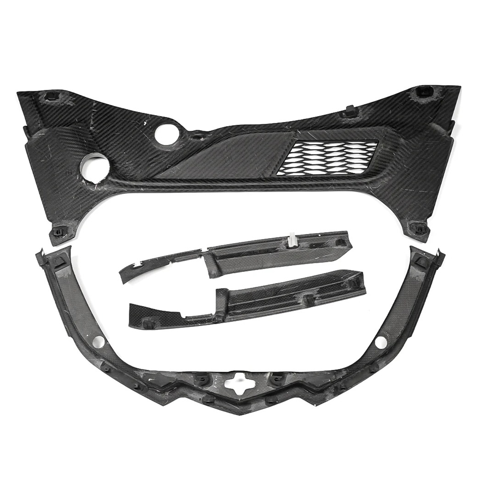 Dry Carbon Fiber Front Trunk Cover Trim Replacement for Chevrolet Corvette C8 Z51 Z06