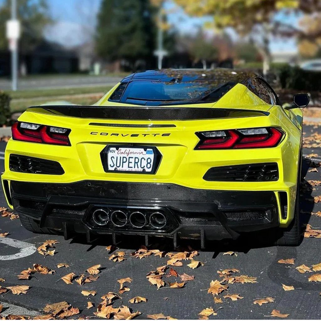 Dry Carbon Fiber Rear Diffuser for Chevrolet Corvette C8 Z06 ZR1