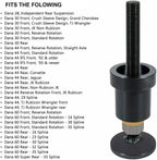 Front Inner Axle Side Seal Installation Tool & MG21103 Front Axle Tube Seal for Dana 30/44/60 Front differentials Fits Jeep Wrangle, Ford, Dodge, Volve and more.