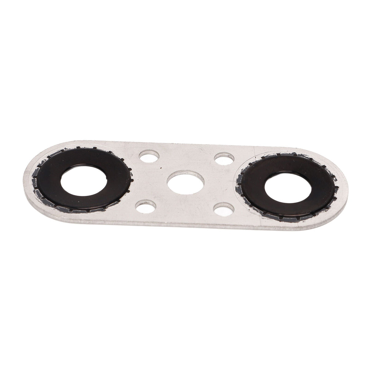 Transmission Cooler Line Adapter Plate with Gasket and 6AN Fittings Compatible with 6L80E 6L90E 8L90E Oil Seal Line Connector for Braided Hose Set