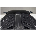 SVV Style Dry Carbon Fiber Rear Wing with Engine Hood for Lamborghini Aventador LP700 LP740 LP750 Coupe