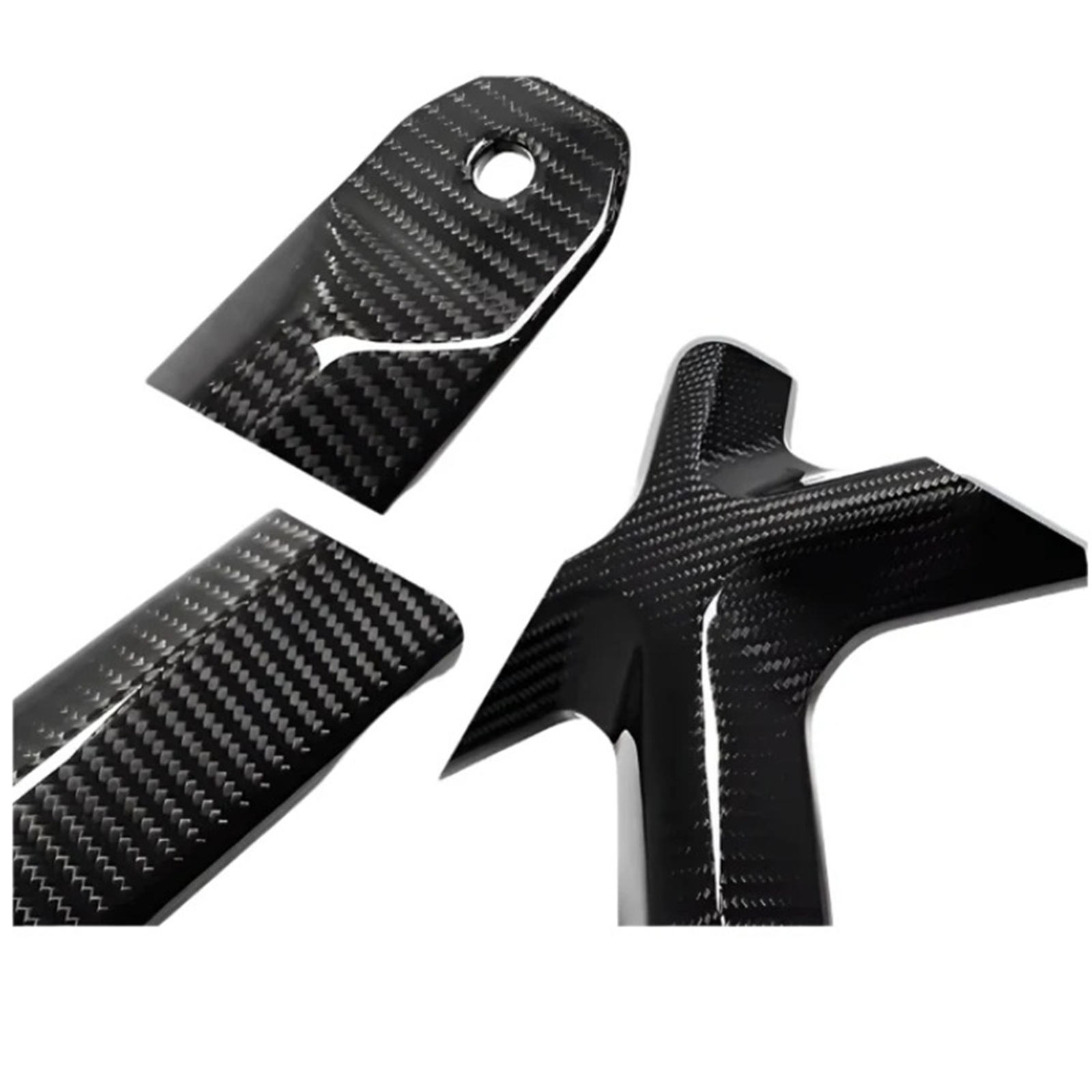 Dry Carbon Fiber Engine Bay X‑Brace for Chevrolet Corvette C8 Z51 Z06 Z07