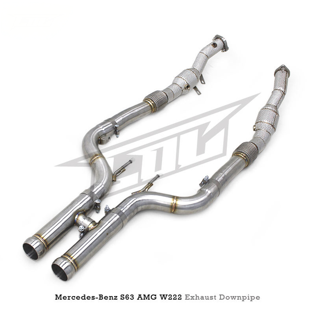 High Flow Catted Stainless Steel Downpipe for Mercedes Benz S560 S580 4.0T