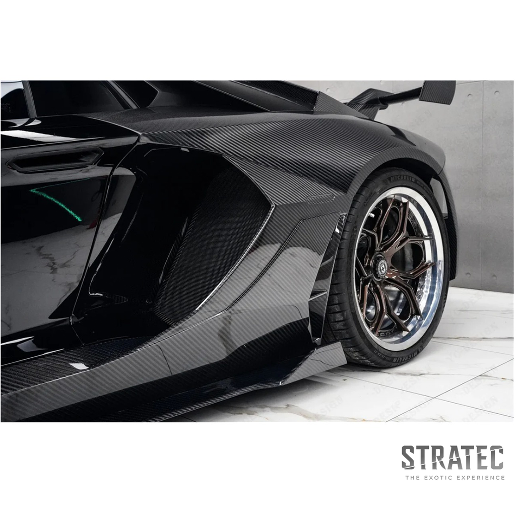 SVJ Style Full Carbon Fiber Aero Body Kit for Lamborghini Aventador LP700 LP740 LP750 Coupe