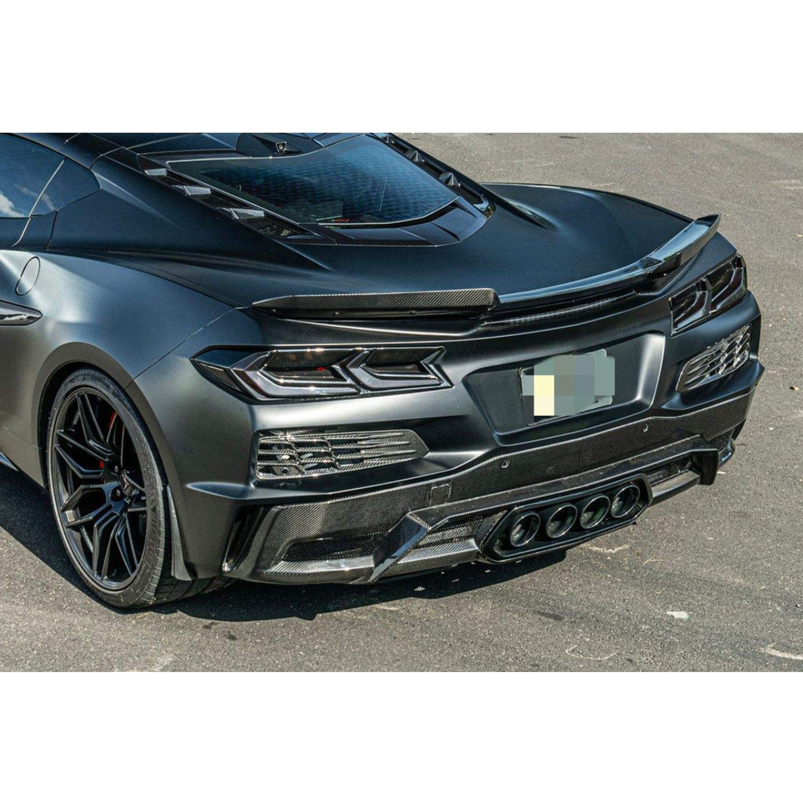 Dry Carbon Fiber OE Style Rear Trunk Spoiler for Chevrolet Corvette C8 Z06 E-Ray