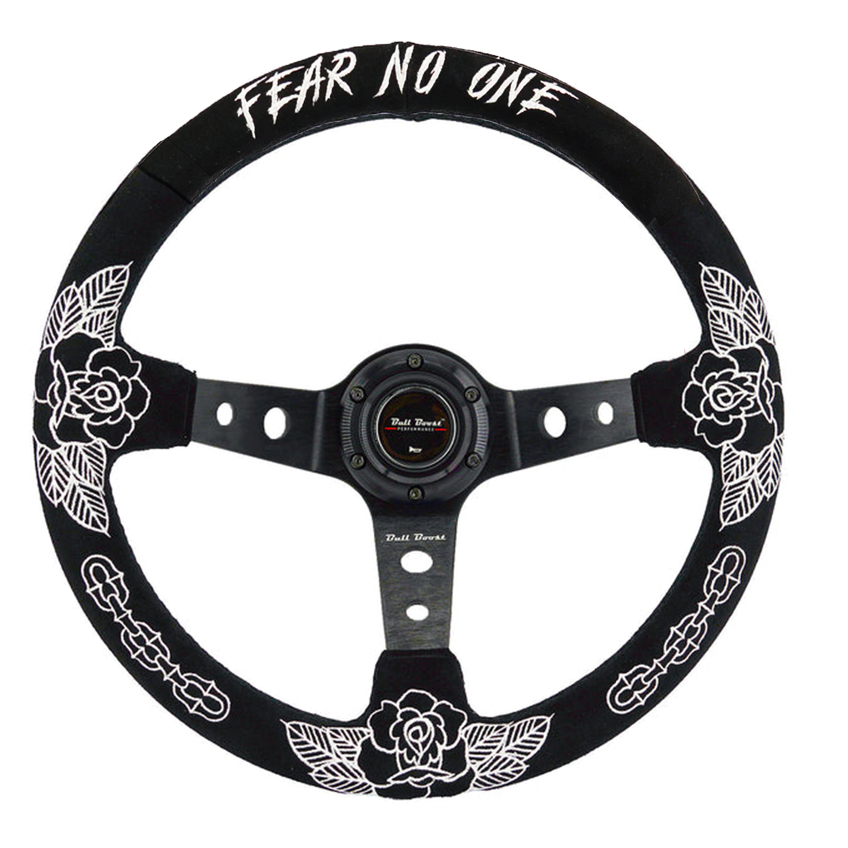 BW Rose Deep Dish Steering Wheel + Short Hub Adapter Kit For Honda Acura