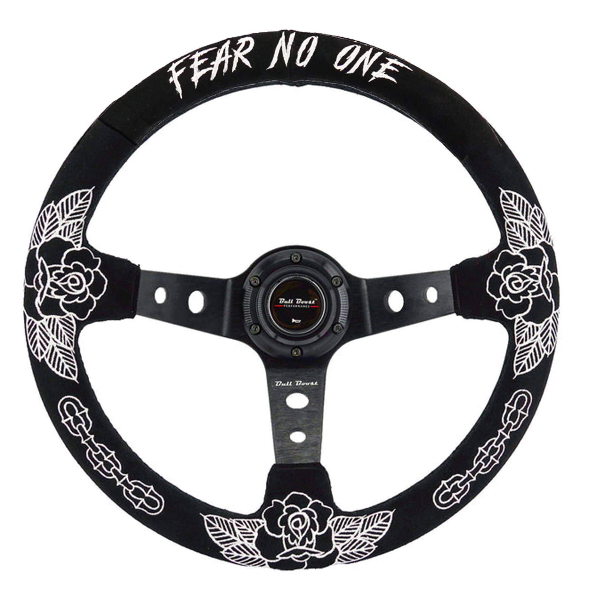 BW Rose Steering Wheel + Hub Adapter Kit For 96-06 Civic Prelude, S2000, Accord, RSX