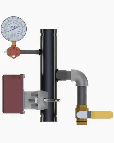 Viking EasyPac Commercial Riser | Integrated TESTanDRAIN Valve