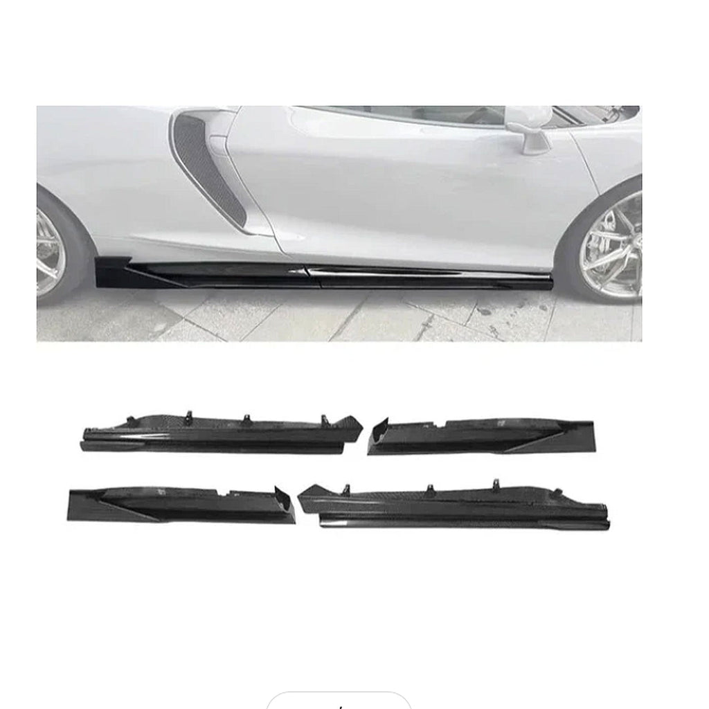 MWD Style Carbon Fiber Side Skirt Extension for McLaren GT
