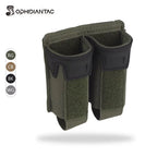 Signal & Steel Convertible 9mm Pistol Mag Pouch – MOLLE Single Magazine Holder (Covered or Open)
