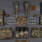 Signal & Steel Extended Chest Rig V2 – MOLLE Modular Front Rig with Admin Storage