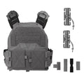 Signal & Steel KZ Lightweight Plate Carrier – MOLLE Tactical Vest with Quick Release (Airsoft Loadout)