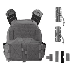Signal & Steel KZ Lightweight Plate Carrier – MOLLE Tactical Vest with Quick Release (Airsoft Loadout)