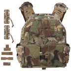 Signal & Steel KZ Lightweight Plate Carrier – MOLLE Tactical Vest with Quick Release (Airsoft Loadout)