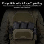 Signal & Steel Layered Admin Pouch – Front Storage Panel for Triple Mag Pouches & Plate Carriers