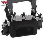 Signal & Steel Modular Mini Chest Rig – Adjustable MOLLE Micro Rig with Magazine Pouches